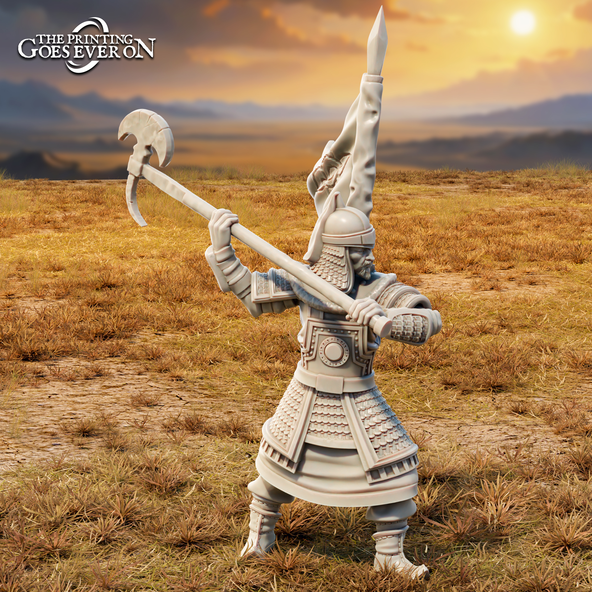 Golden Khanate Warrior - A - Presupported